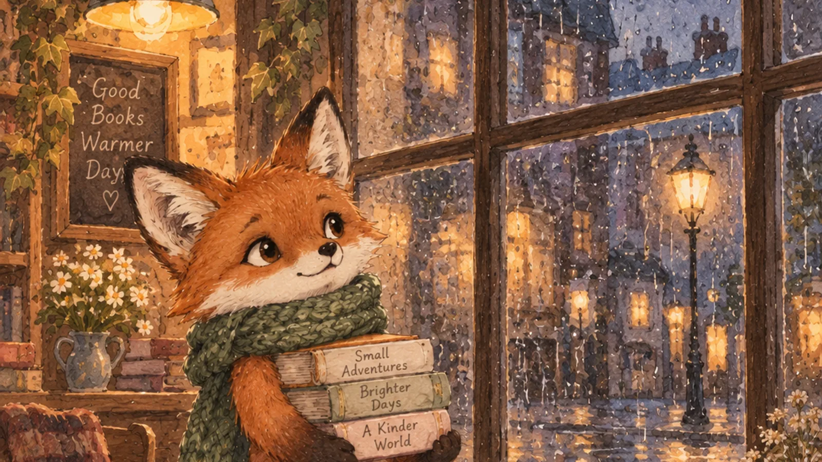 An illustrated scene rendered in a consistent hand-drawn style, the kind of artwork GPT Image 2.5 can develop across a series