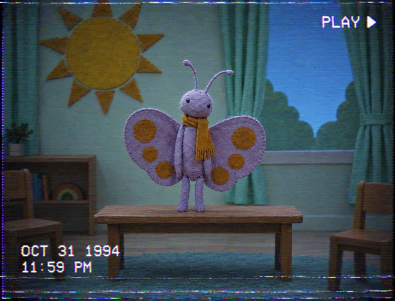 Moth puppet after sign-off