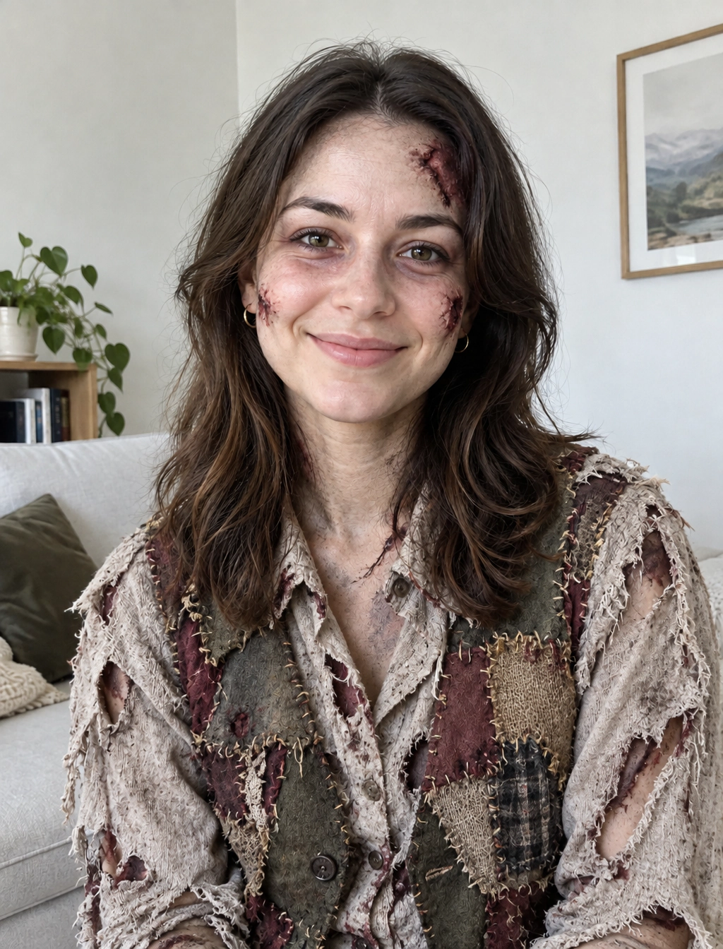 Patchwork zombie costume