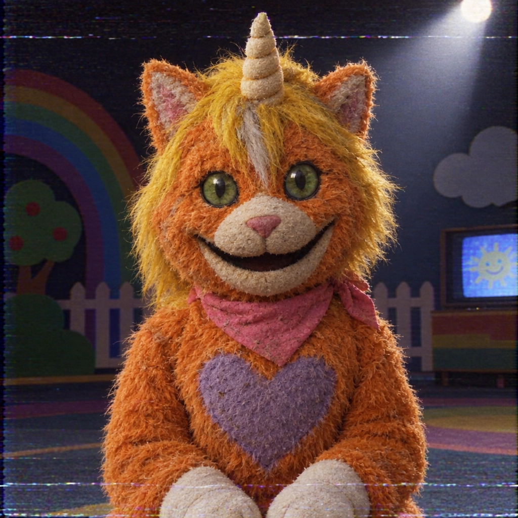 Forgotten plush cat avatar