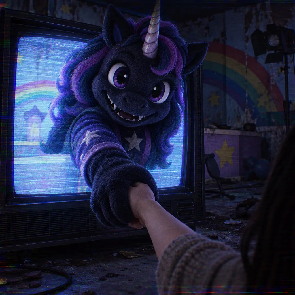 Buddy reaching out of the TV