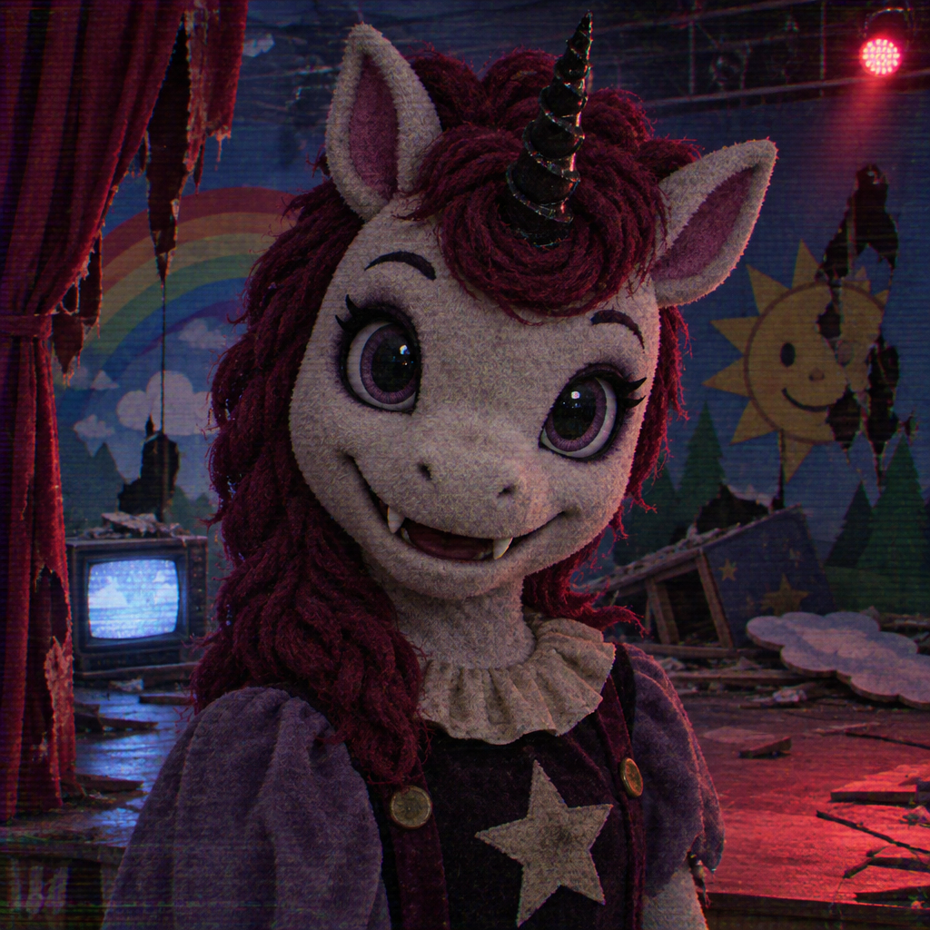Ivory mascot close-up