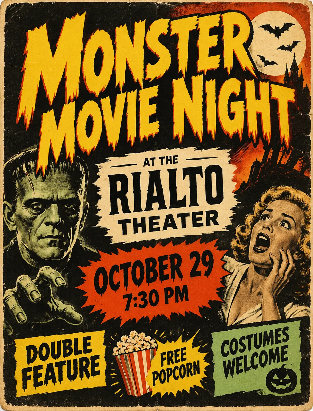 Vintage movie night