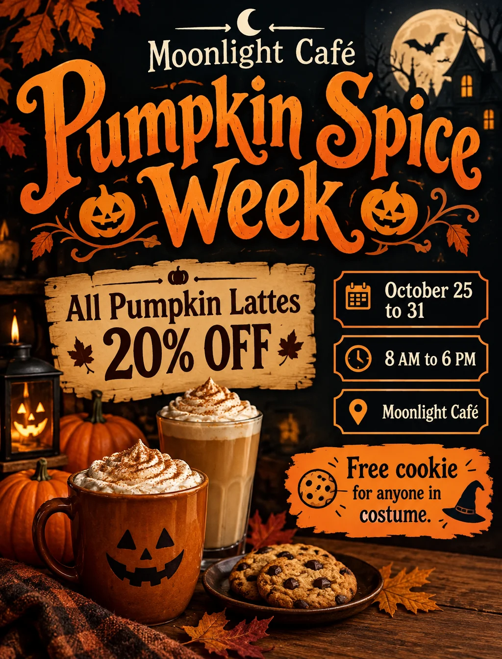 Cafe or shop promotion